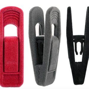 NEW Fasmov 60-Pack Velvet Hanger Clips